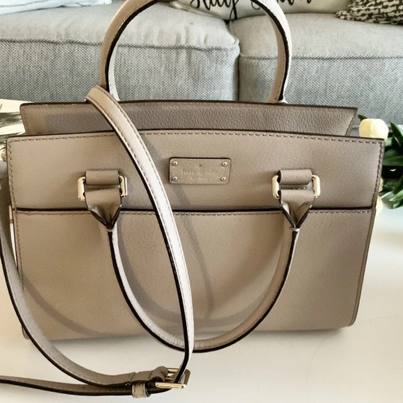 KATE SPADE GROVE STREET  CALEY TOP HANDLE CROSSBODY ALMONDINE - Picture 5 of 13